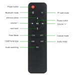 Barre de son bluetooth 40w en bois avec t�l�commande support micro sd aux optique u disk gris yonis