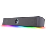 Barre de son eclaire rgb gxt 1619 rhox, enceintes stro 2. 0 eclairage led rgb, 12w, alimentation usb, ...