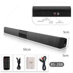 Barre de son portable pour tv, haut - parleur compatible bluetooth, colonne sans fil, systme sonore ...