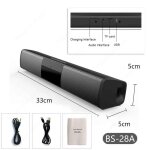 Barre de son portable pour tv, haut - parleur compatible bluetooth, colonne sans fil, système sonore ... Barre de son portable pour tv, haut - parleur compatible bluetooth, colonne sans fil, système sonore ...