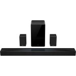 Barre de son tcl q85h pro dolby atmos 7. 1. 4 ch noir avec caisson de basses sans fil