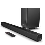 Barre de son tv bluetooth 150w 2. 1 home cinema sans fil enceintes pour tlv ur barres de son hmdi arc ...