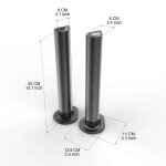 Barre de son tv hifi avec poignes amovibles, systme audio shengba, haut - parleurs bluetooth, connexion ...