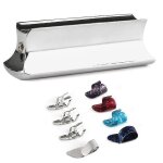 Barre de tonalit� en acier en m�tal de diapositive de guitare, avec cellulo�d et pouce en m�tal en acier ...