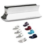 Barre de tonalit� en acier en m�tal de diapositive de guitare, avec cellulo�d et pouce en m�tal en acier ...