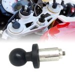 Base en aluminium et caoutchouc pour montage sur moto gopro, base de tige de fourche noire avec tte ...