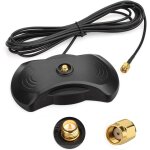 Base magn�tique support antenne 2. 4ghz wifi / gsm / 3g / 4g lte avec connecteur rp - sma femelle c�ble ...
