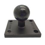 Base de montage carre en aluminium avec tte sphrique pour support de ram, pour garmin zumo / tomtom ...