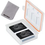 Batmax lp - e12 batterie et botier de stockage de batterie & carte mmoire compatible avec canon eos ...