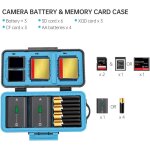 Batterie pour appareil photo et �tui pour carte m�moire, �tui de protection rigide antichoc professionnel ...