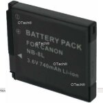 Batterie pour canon powershot a3000 is - garantie 1 an