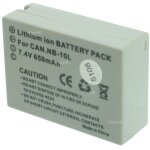 Batterie pour canon powershot g15 - garantie 1 an