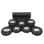 Batterie electronique num�rique usb midi 7 pads roll up set silicone pad de batterie electrique haut ...