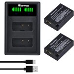 Batterie lp - e17 et double chargeur, 2 pack batterie de rechange pour canon eos r10, eos rp, r8, r50, ...