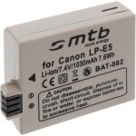 Batterie lp - e5 pour canon eos 450d, 500d, 1000d, rebel t1i, rebel xs, rebel xsi