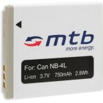 Batterie nb - 4l pour canon ixus 30, 40, 50, 55, 60, 65, 70, 75, 80 is, 100 is. . . voir liste!