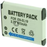 Batterie pour nikon coolpix s2900