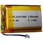Batterie de rechange 1350 mah 3, 8 v pour camra bluetooth sena 10c evo pour moto sp59, batterie evo ...