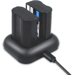 Batterie remplacement en - el15 en - el15a enel15 (2 paquets * 2100mah) pour nikon 1 v1 d7000 d7100 d7200 ...