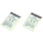 Batteries x2 1500 mah batterie en - el5 enel5 enel5 pour nikon coolpix p3, p4, p80, p90, p100, p500, ...