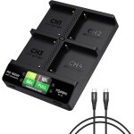 Bc - 01 chargeur de batterie np - f chargeur rapide usb - c pd 4 canaux 100w avec écran lcd, compatible ... Bc - 01 chargeur de batterie np - f chargeur rapide usb - c pd 4 canaux 100w avec écran lcd, compatible ...
