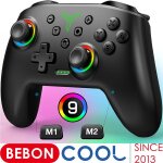 Beboncool contrleur switch pro sans fil avec joystick double vibration compatible pour commutateur oled ...
