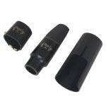 Bec de flûte de saxophone alto avec capuchon en plastique et ligature facile a utiliser Bec de flûte de saxophone alto avec capuchon en plastique et ligature facile a utiliser