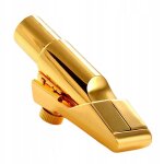 Bec et ligature pour saxophone alto, instruments de musique, doré, taille 5 Bec et ligature pour saxophone alto, instruments de musique, doré, taille 5