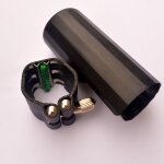 Bec de saxophone alto en cuir avec capuchon, bec de clarinette, accessoires de clip