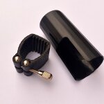 Bec de saxophone alto en cuir avec capuchon, bec de clarinette, accessoires de clip