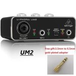 Behringer - microphone petaudio, amplificateur de tlphone de sauna, carte son statique, um2, umc202hd, ...