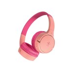Belkin soundform mini - ecouteurs avec micro - sur - oreille - bluetooth - sans fil - jack 3, 5mm - rose ...