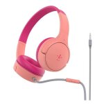 Belkin soundform mini - ecouteurs avec micro - sur - oreille - filaire - jack 3, 5mm - rose