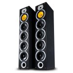 Bennett & ross exosphere hi - fi paire d'enceintes colonne noires 2x 200w rms