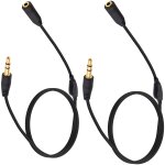 Bhhbb - lot de 2 rallonges de casque 3, 5 mm avec réglage du volume - fiche mâle 3, 5 mm vers femelle ... Bhhbb - lot de 2 rallonges de casque 3, 5 mm avec réglage du volume - fiche mâle 3, 5 mm vers femelle ...