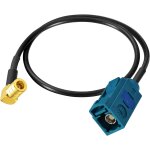 Bhhbb - antenne dab cble fakra z femelle vers smb mle angle droit rg174 30cm compatible pour am / fm ...