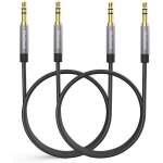 Bhhbb - cble audio auxiliaire de 3, 5 mm (1, 0 mtre, lot de 2) cble audio stro mle vers mle pour ...