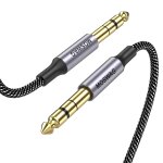 Bhhbb - câble audio stéréo 6, 35 mm trs vers 6, 35 mm trs de 15 pieds mâle a mâle avec tresse en nylon ... Bhhbb - câble audio stéréo 6, 35 mm trs vers 6, 35 mm trs de 15 pieds mâle a mâle avec tresse en nylon ...