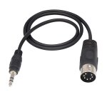 Bhhbb - midi vers 3. 5 mm cble d'extension, din 7 broches mle  3. 5 mm mle, compatible avec mp3 / ...