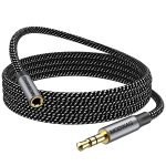 Bhhbb - rallonge jack audio 3. 5 mm 3 pôles pour casque micro, nylon tressé jack mâle vers femelle câble ... Bhhbb - rallonge jack audio 3. 5 mm 3 pôles pour casque micro, nylon tressé jack mâle vers femelle câble ...