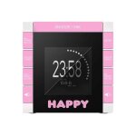 Bigben happy cube - radio - rveil - blanc, rose, motif
