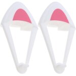 Blanc - 1 paire d'écouteurs supra - auriculaires en silicone en forme de chat avec de jolies sangles ... Blanc - 1 paire d'écouteurs supra - auriculaires en silicone en forme de chat avec de jolies sangles ...