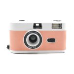 Blanc rose appareil photo seulement pas de film film photo r�utilisable non jetable 35mm flash, film ...