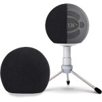 Bleu boule de neige en mousse pare - brise - professional mic housse de vent en mousse pare - brise pop ...