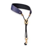Bleu - sangle de cou pour saxophone en cuir, accessoire universel souple pour soprano tenor alto baryton, ...