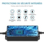 Bloc d'alimentation universel 3, 5v 12v 60 w 5 a, ac / dc, avec 14 adaptateurs pour appareils electroniques ...