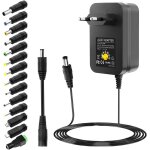 Bloc d'alimentation universel 3 v 4, 5 v 5 v 6 v 9 v 12 v ac / dc 1 a 2 a 2, 5 a 30 w adaptateur d'alimentatio ...