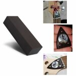 Bloc de bois d'bne noir africain artisanat rugueux bois bricolage poigne instrument de musique poigne ...