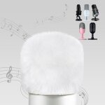 Blue yeti bonnette micro anti vent, mousse micro en fourrure filtre anti pop compatible avec micro razer ...