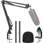 Blue yeti support de micro avec housse en mousse - bras de suspension avec manchons de cbles et filtre ...
